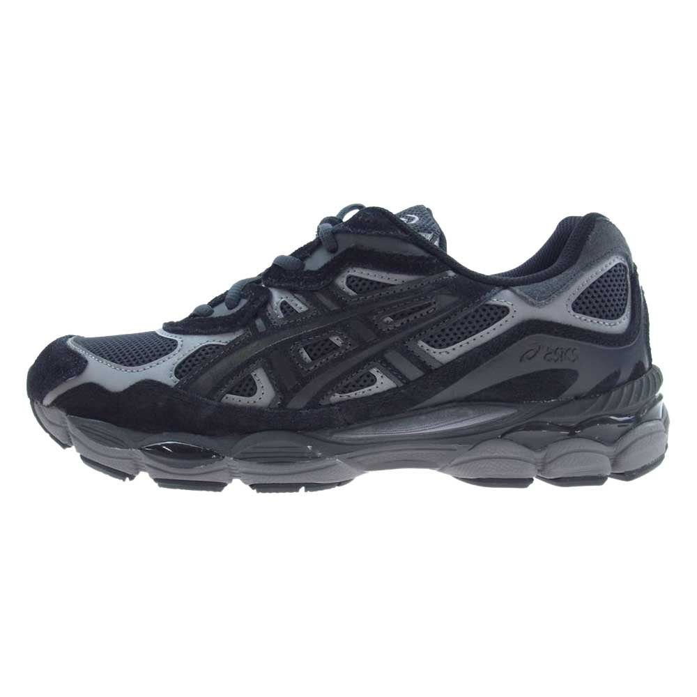 asics アシックス 1201A789-020 GEL-NYC GRAPHITE GREY BLACK グラファイト グレー ブラック ランニング スニーカー ブラック系 グレー系 26.5cm【新古品】【未使用】【中古】