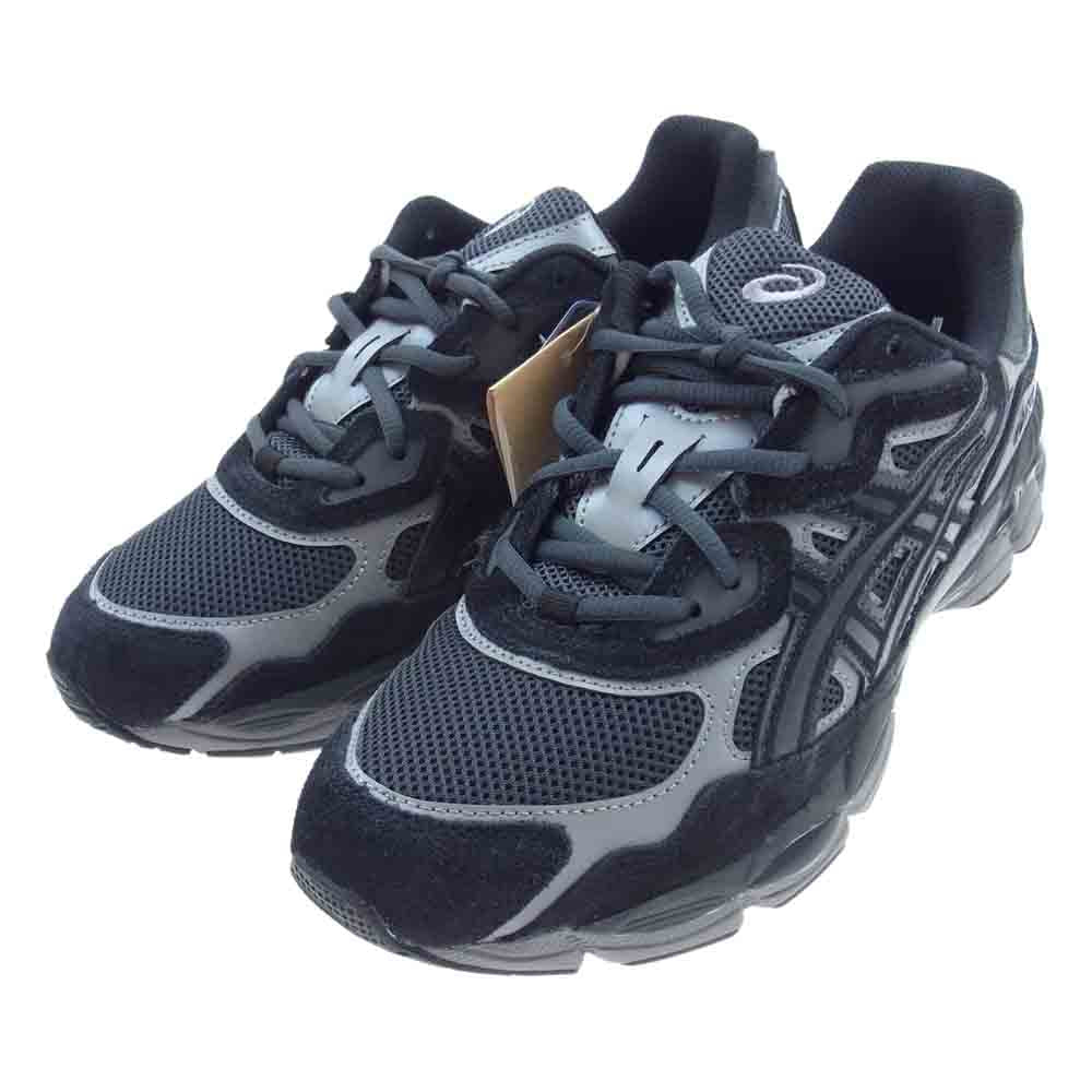 asics アシックス 1201A789-020 GEL-NYC GRAPHITE GREY BLACK グラファイト グレー ブラック ランニング スニーカー ブラック系 グレー系 26.5cm【新古品】【未使用】【中古】