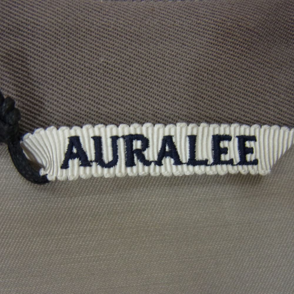 AURALEE オーラリー 19AW A9AS03MX WOOL MAX GABARDINE SHIRTS ウール マックス ギャバジン 長袖 シャツ グレー系 4【美品】【中古】