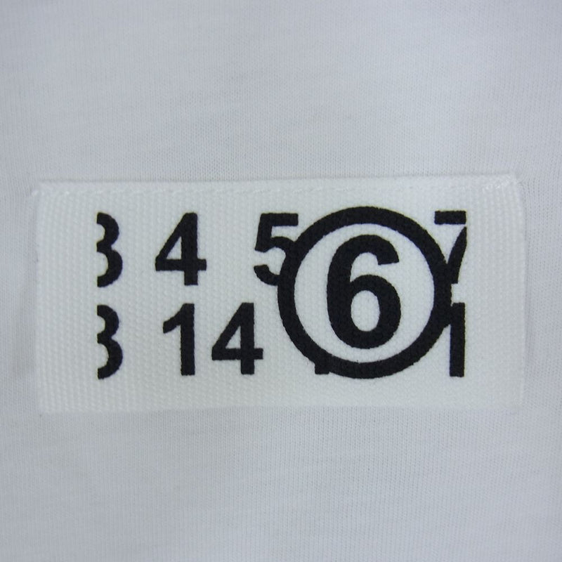 MAISON MARGIELA メゾンマルジェラ 23SS S52GC0267 MM6 エムエムシックス ロゴ Tシャツ ホワイト系 S【美品】【中古】