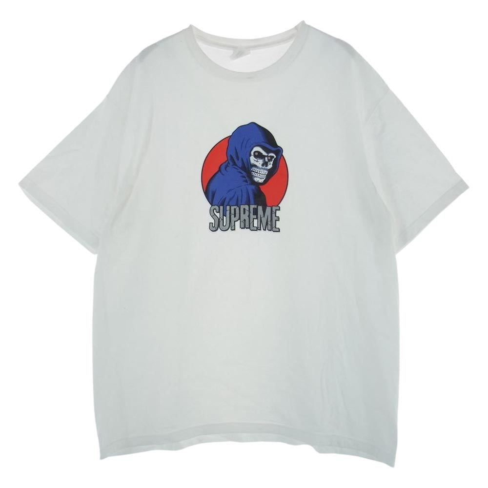 Supreme シュプリーム 23SS Reaper Tee リーパー スカル プリント ロゴ Tシャツ ホワイト ホワイト系 XL【中古】