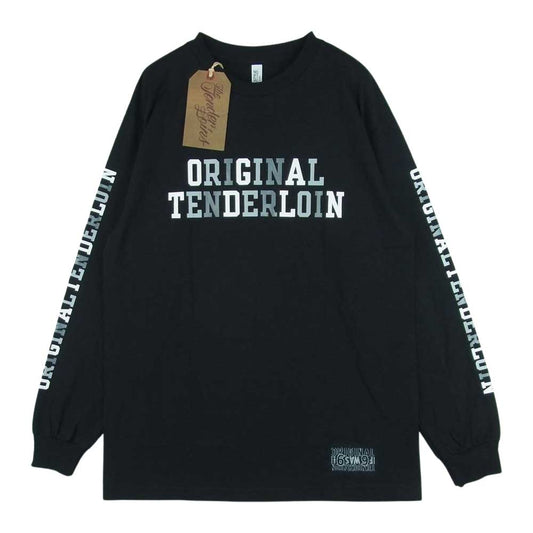 TENDERLOIN テンダーロイン LONG SLEEVE TEE 2A 長袖 Tシャツ メキシコ製 ブラック系 M【新古品】【未使用】【中古】