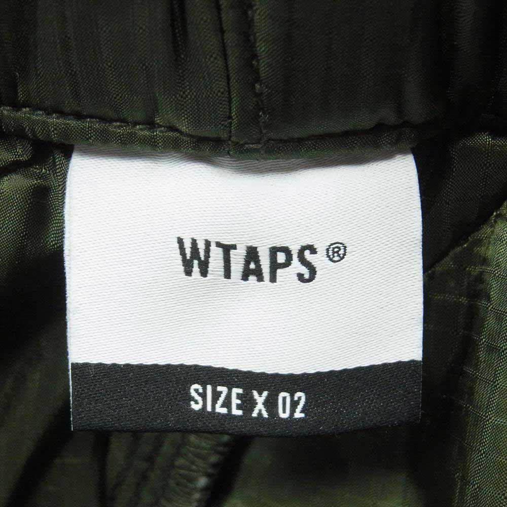 WTAPS ダブルタップス 19AW 192TQDT-PTM02 WLT TROUSERS ナイロン パンツ 日本製 オリーブ系 02【中古】