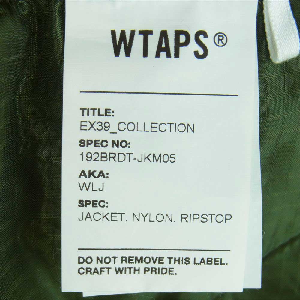 WTAPS ダブルタップス 19AW 192BRDT-JKM05 WLJ JACKET ライナー キルティング ジャケット オリーブ系 01【中古】