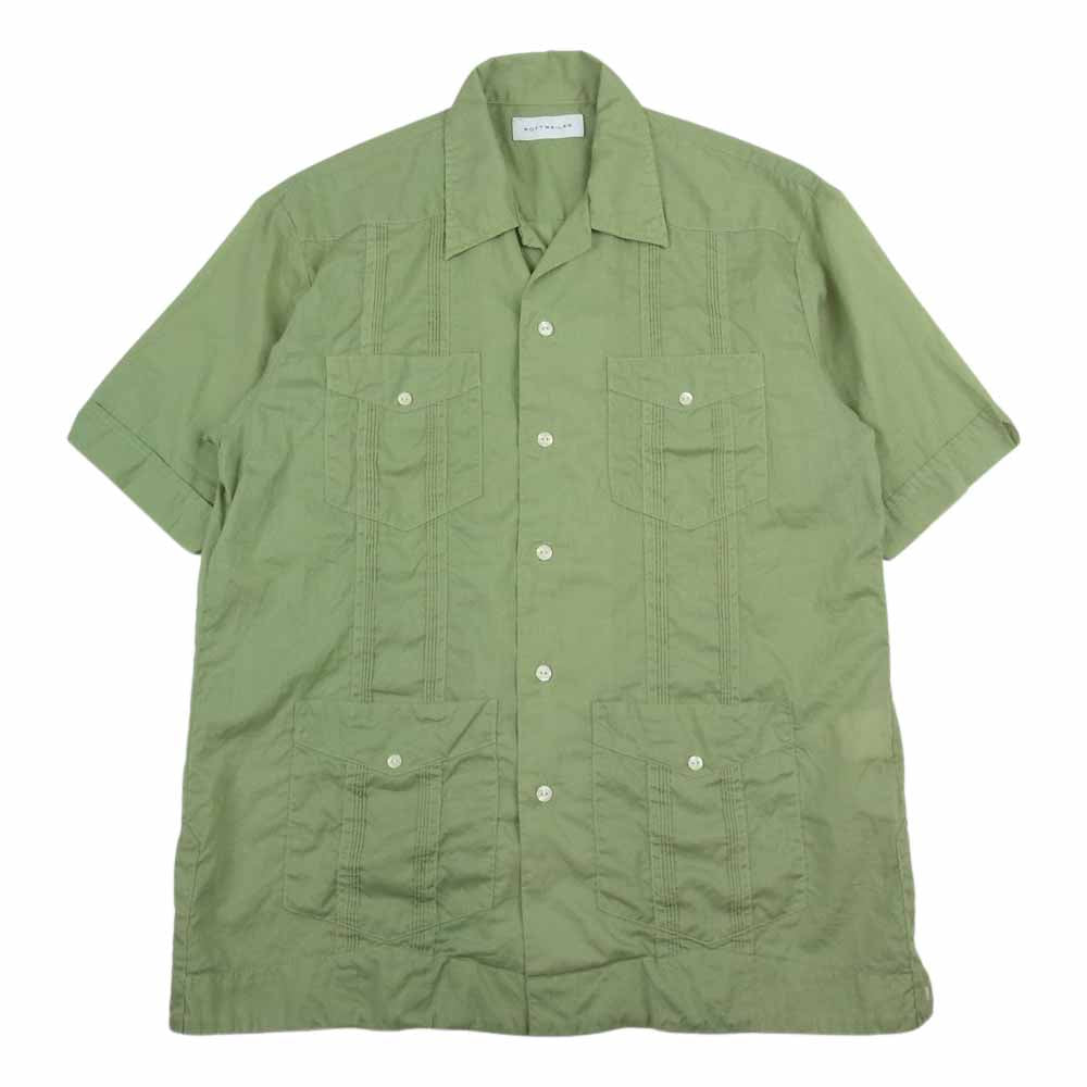 ロットワイラー RW-M7S2015 キューバ シャツ 半袖 ポケット グリーン系 M【中古】