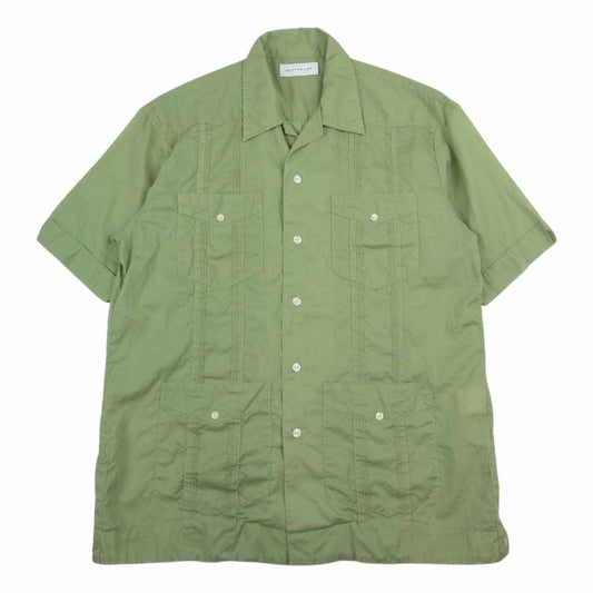 ロットワイラー RW-M7S2015 キューバ シャツ 半袖 ポケット グリーン系 M【中古】