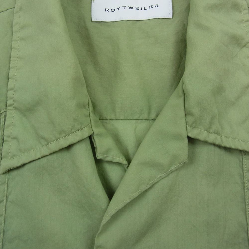 ロットワイラー RW-M7S2015 キューバ シャツ 半袖 ポケット グリーン系 M【中古】