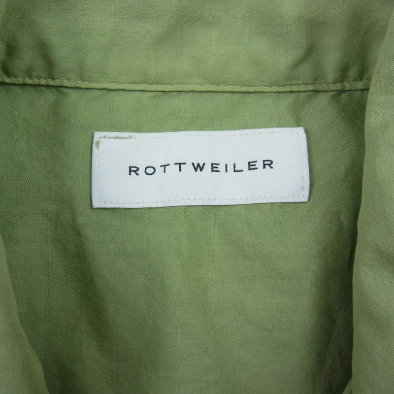 ロットワイラー RW-M7S2015 キューバ シャツ 半袖 ポケット グリーン系 M【中古】