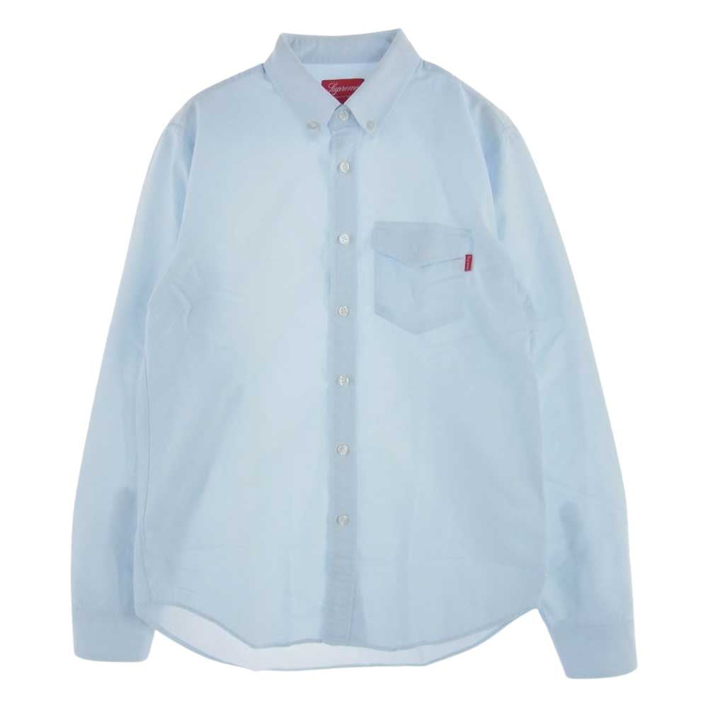 Supreme シュプリーム 14AW Oxford Shirt オックスフォード シャツ ボタンダウン ライトブルー系 S【中古】