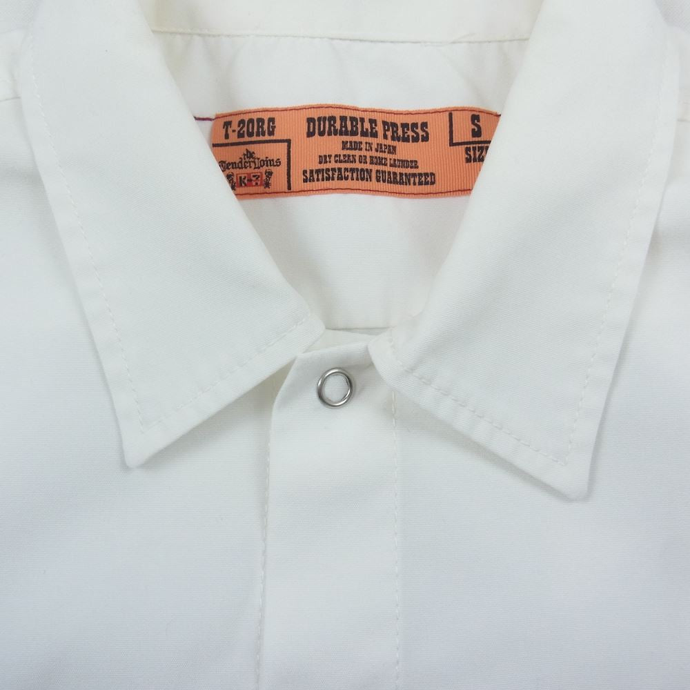 TENDERLOIN ワークシャツ ホワイトM BOXロゴ | nate-hospital.com