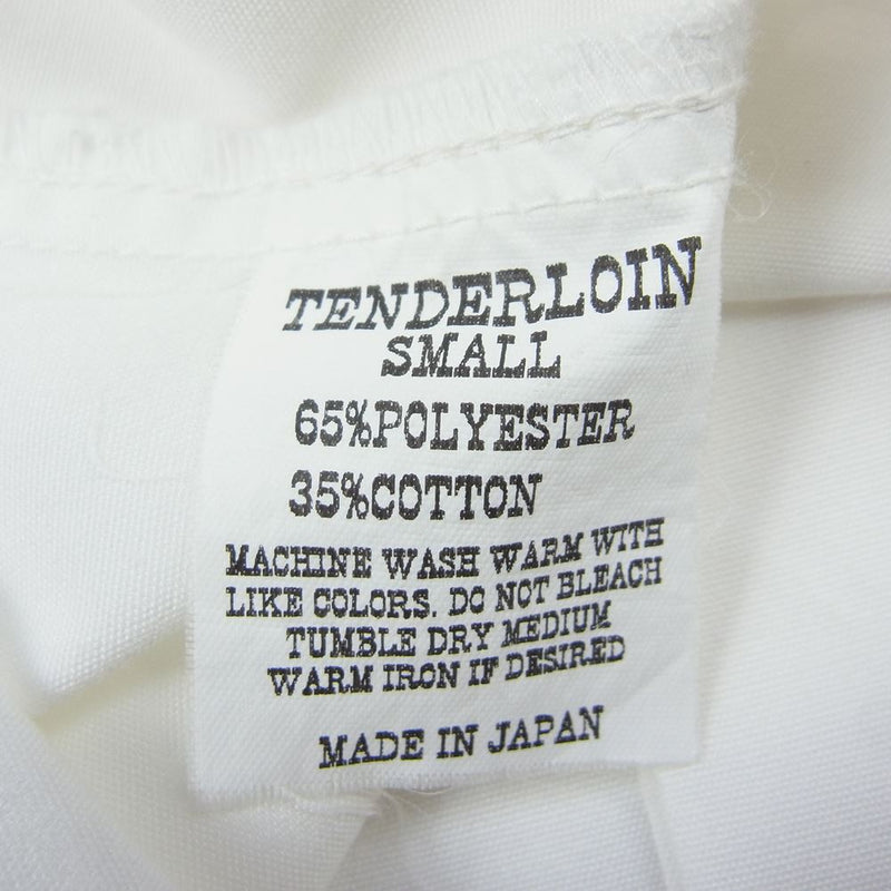 TENDERLOIN テンダーロイン T-WORK SHT ワッペン ワーク シャツ ロゴ 半袖 ホワイト系 S【中古】