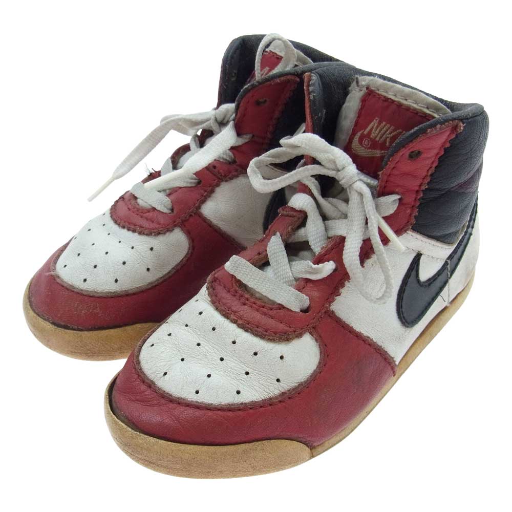 NIKE AIR JORDAN ナイキ ジョーダン 850810BC 8 【訳難有】 BABY JORDAN ベビー ジョーダン 1985年製 80's ビンテージ ヴィンテージ スニーカー レッド系 ブラック系 不明【中古】