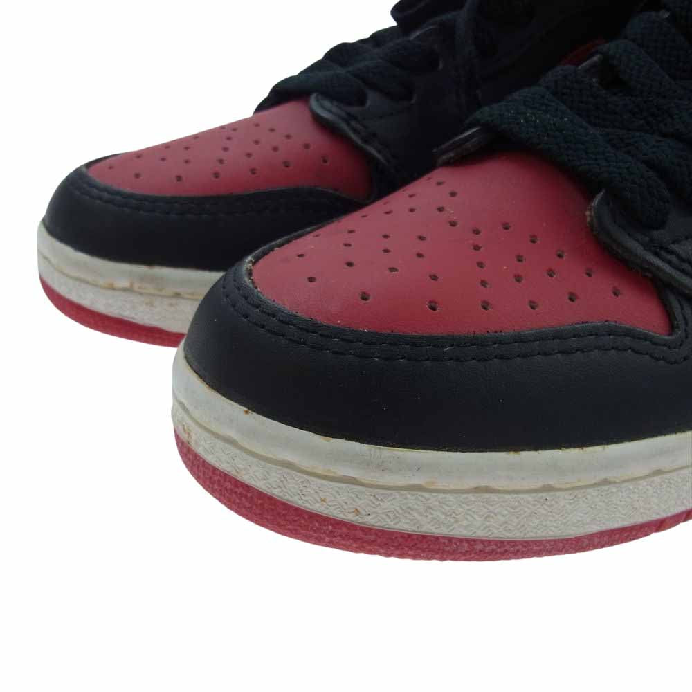 NIKE AIR JORDAN ナイキ ジョーダン 850709 TY1 【訳難有】SKY JORDAN スカイ ジョーダン 1985年製 80's デッドストック ビンテージ ヴィンテージ スニーカー  レッド系 ブラック系 3.5【中古】