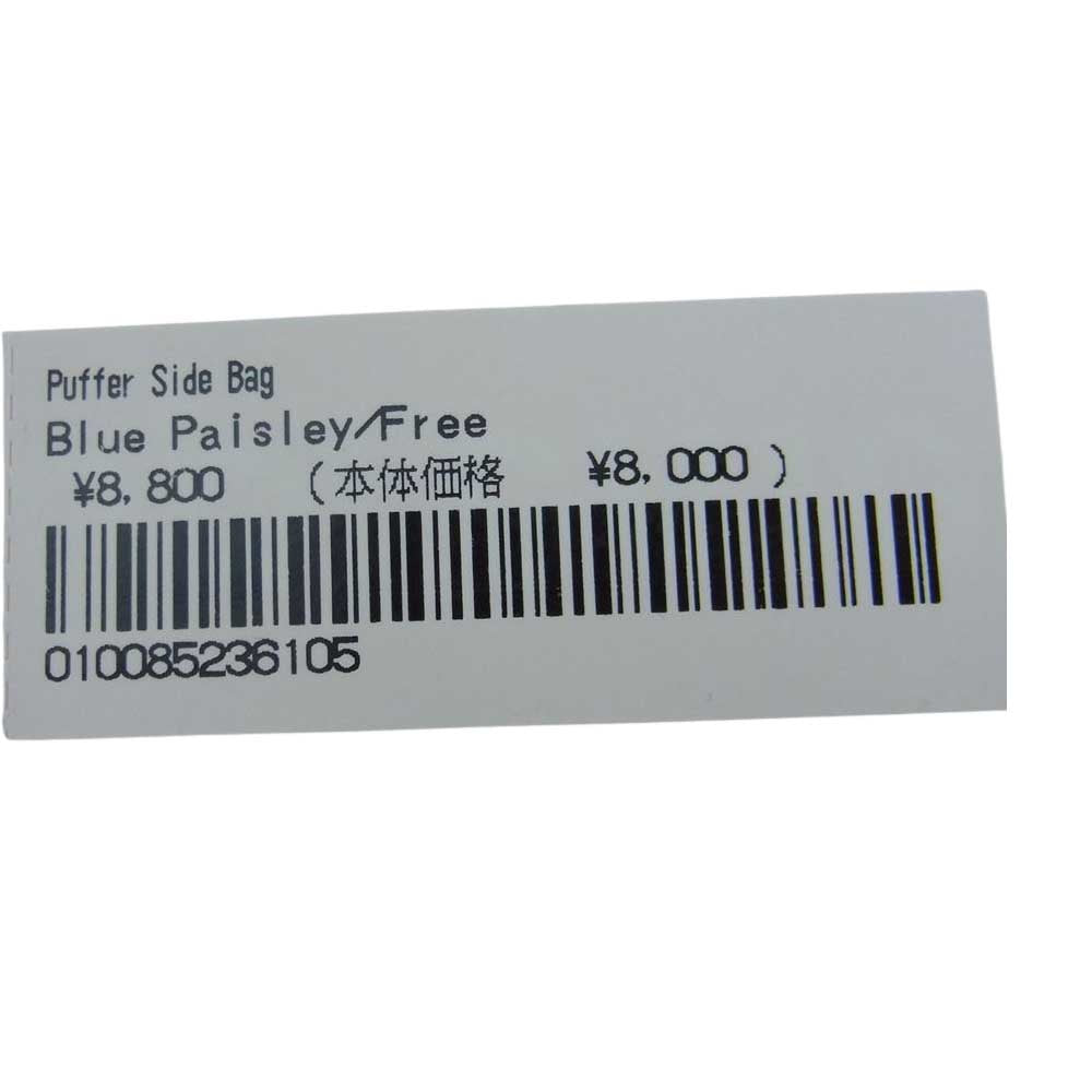 Supreme シュプリーム 22AW Puffer Side Bag Blue Paisley パファー サイド ショルダー バッグ ブルーペイズリー ブルー系【新古品】【未使用】【中古】
