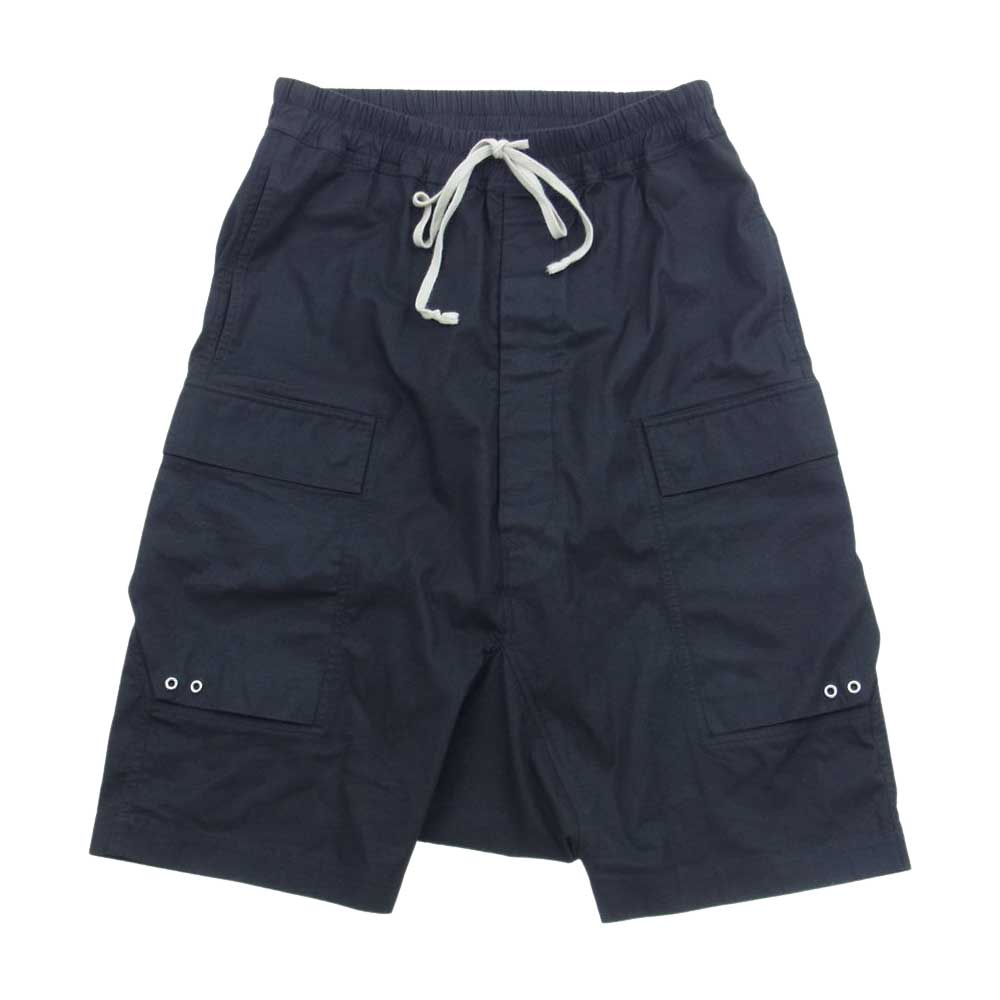 Rick Owens リックオウエンス 22AW RU02B2389-TE 国内正規品 STROBE期 ストロボ POD CARGO ポッズ カーゴ サルエル ショーツ ハーフパンツ 09ブラック 48【中古】