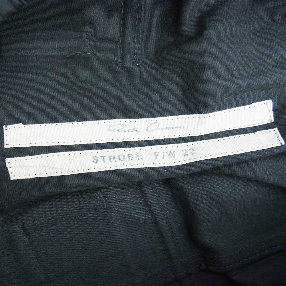 Rick Owens リックオウエンス 22AW RU02B2389-TE 国内正規品 STROBE期 ストロボ POD CARGO ポッズ カーゴ サルエル ショーツ ハーフパンツ 09ブラック 48【中古】