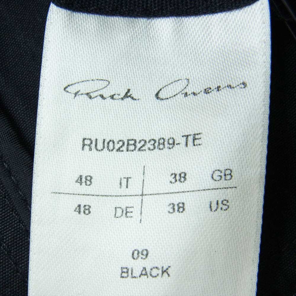 Rick Owens リックオウエンス 22AW RU02B2389-TE 国内正規品 STROBE期 ストロボ POD CARGO ポッズ カーゴ サルエル ショーツ ハーフパンツ 09ブラック 48【中古】