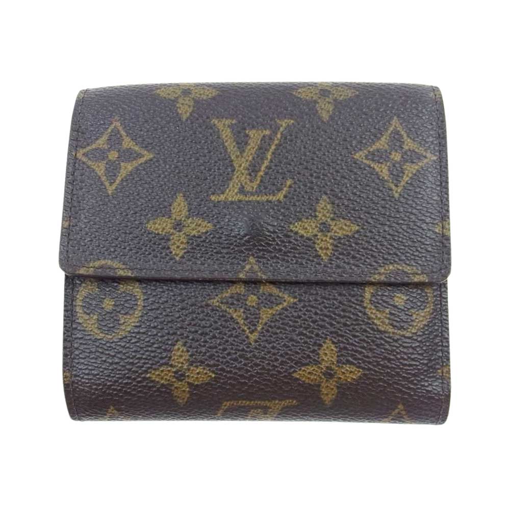 LOUIS VUITTON ルイ・ヴィトン M61652 ポルトモネビエ カルトクレディ モノグラム 二つ折り 財布 ブラウン系【中古】