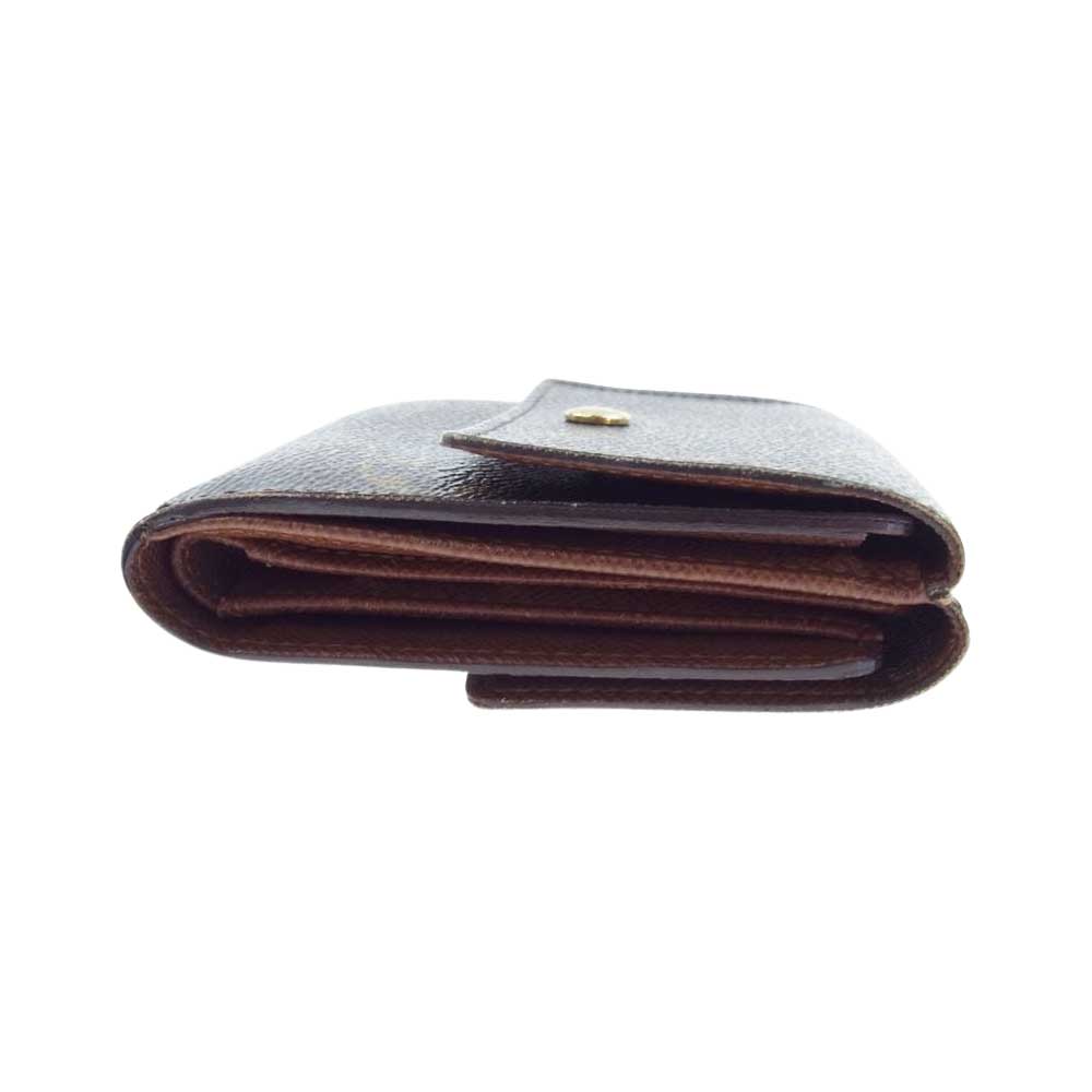 LOUIS VUITTON ルイ・ヴィトン M61652 ポルトモネビエ カルトクレディ モノグラム 二つ折り 財布 ブラウン系【中古】