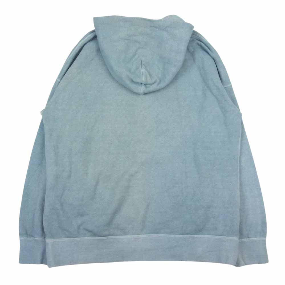 VISVIM ビズビム 0220905010007 20AW ict JUMBO HOODIE P.O. UNEVEN DYE ジャンボ プルオーバー パーカー フーディー アンイーブンダイ USED加工 ブルー系 2【中古】