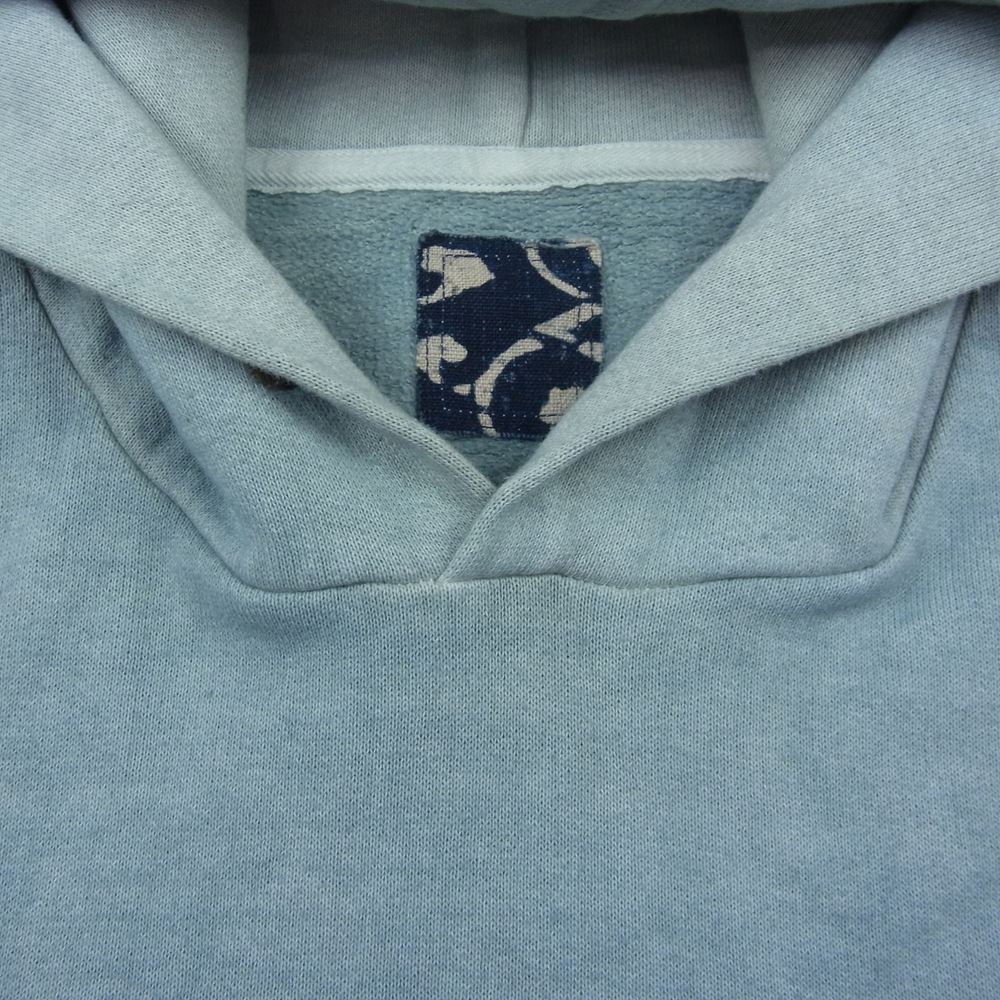 VISVIM ビズビム 0220905010007 20AW ict JUMBO HOODIE P.O. UNEVEN DYE ジャンボ プルオーバー パーカー フーディー アンイーブンダイ USED加工 ブルー系 2【中古】