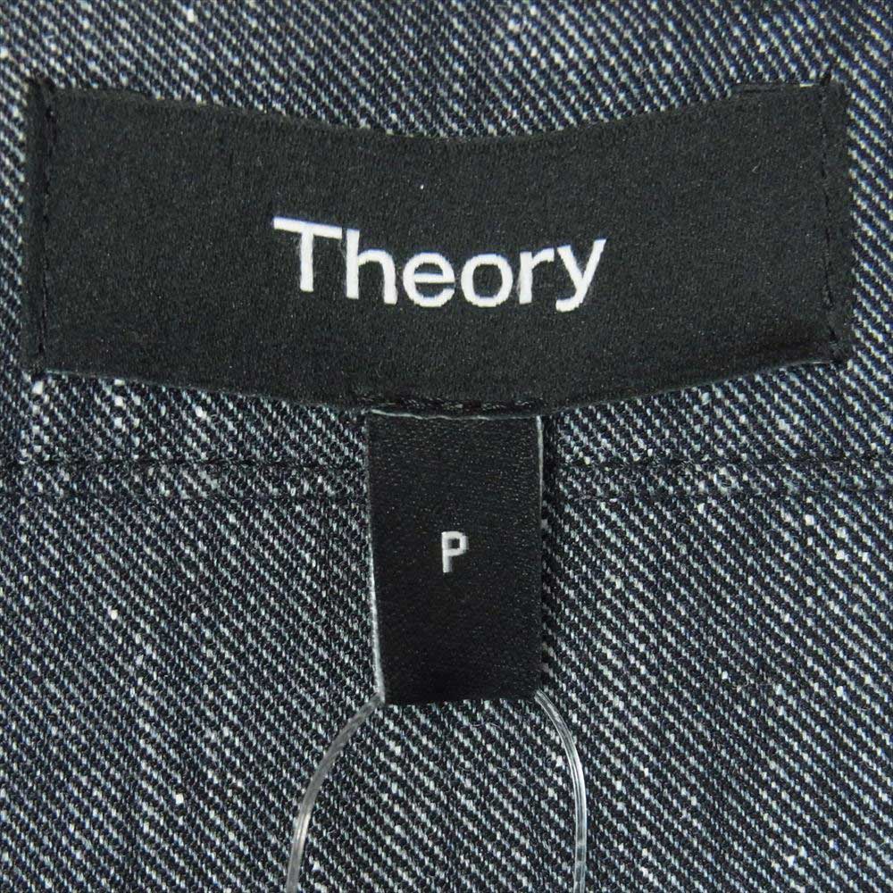 theory セオリー ELASTIC BK DR S TRAVEL TWILL 半袖 シャツ ワンピース ダークグレー系 P【新古品】【未使用】【中古】