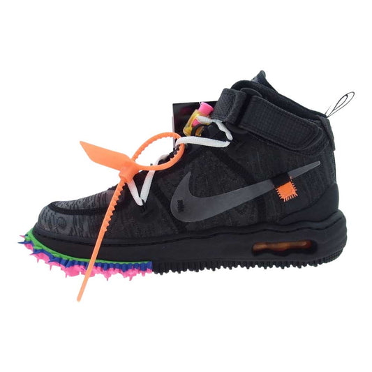 NIKE ナイキ DO6290-001  × OFF-WHITE AIR FORCE 1 MID SP オフホワイト エアフォース1 ミッドカット スニーカー ブラック系 マルチカラー系 25cm【新古品】【未使用】【中古】