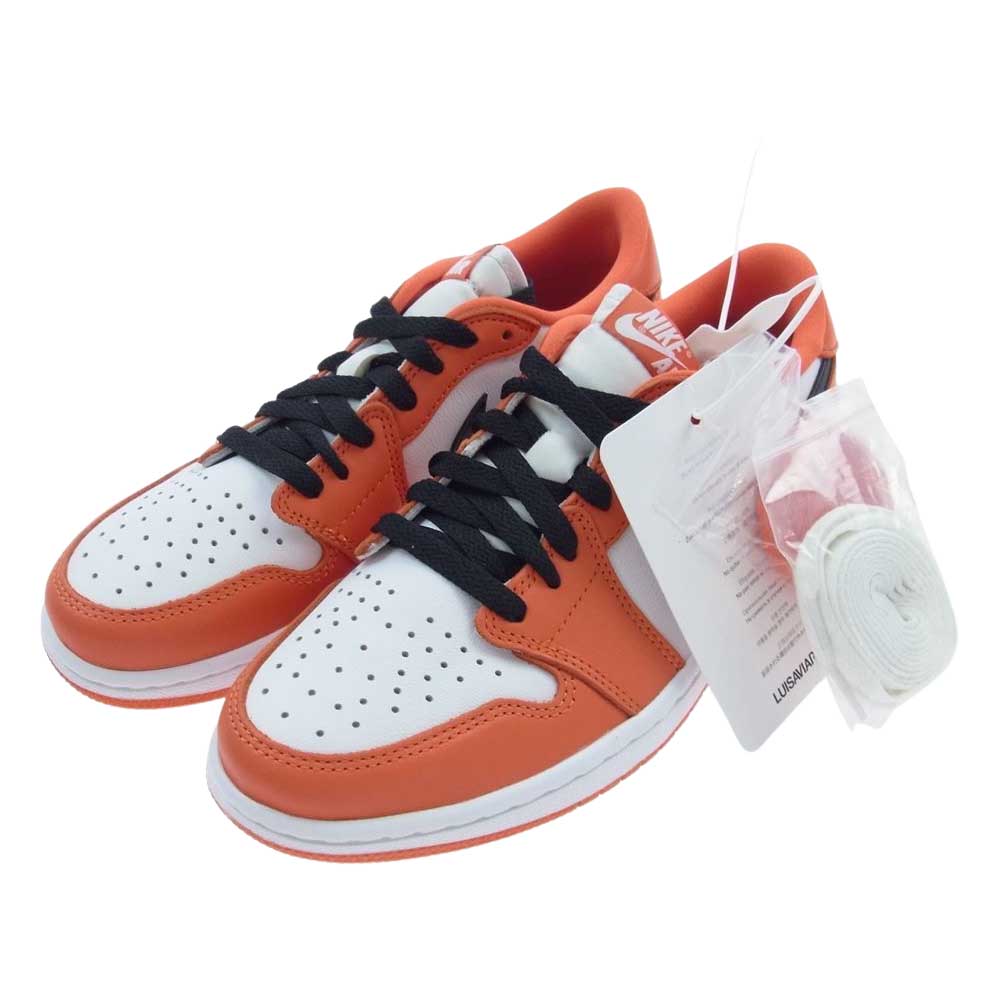 NIKE AIR JORDAN ナイキ ジョーダン CZ0790-801  AIR JORDAN 1 LOW OG STARFISH エアジョーダン1 ロー シャッタードバックボード ローカット スニーカー オレンジ系 25cm【新古品】【未使用】【中古】