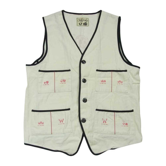 WEIRDO ウィアード WRD-16-SS-06 SEXY COMIC VEST セクシー コズミック ベスト コットン 日本製 オフホワイト系 M【中古】
