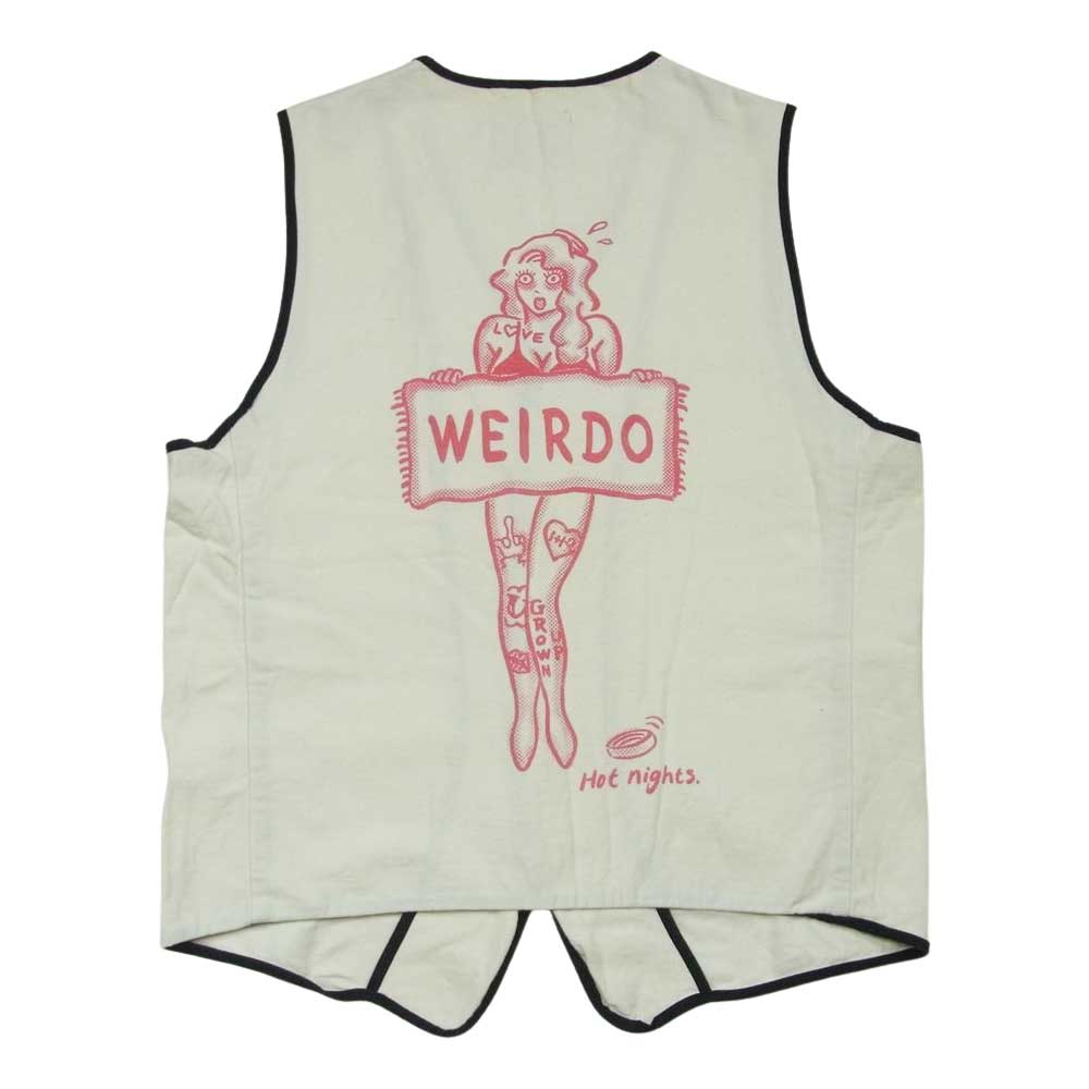 WEIRDO ウィアード WRD-16-SS-06 SEXY COMIC VEST セクシー コズミック ベスト コットン 日本製 オフホワイト系 M【中古】