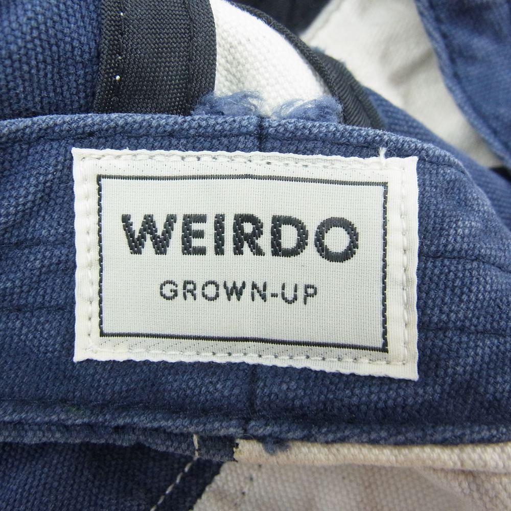 WEIRDO ウィアード マルチ カラー 8パネル キャスケット ホワイト系 ネイビー系【中古】
