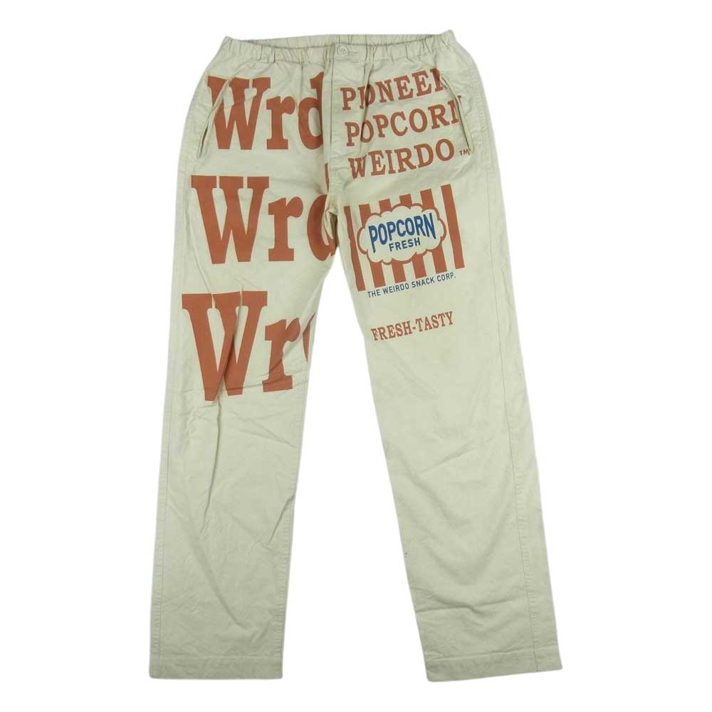WEIRDO ウィアード WRD-17-SS-02 POPCORN PANT ポップコーン イージー 総柄 パンツ ベージュ系 M【中古】