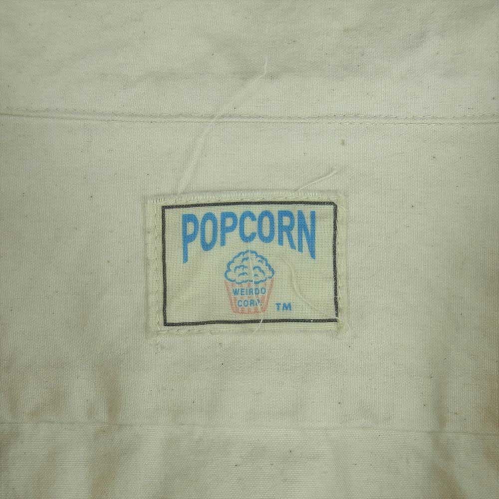 WEIRDO ウィアード WRD-17-SS-07 POPCORN L/S PULLOVER SHIRTS ポップコーン 長袖 プルオーバー 総柄 シャツ ベージュ系 M【中古】