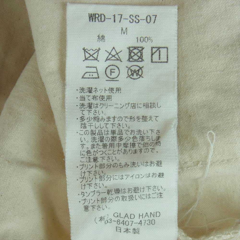 WEIRDO ウィアード WRD-17-SS-07 POPCORN L/S PULLOVER SHIRTS ポップコーン 長袖 プルオーバー 総柄 シャツ ベージュ系 M【中古】