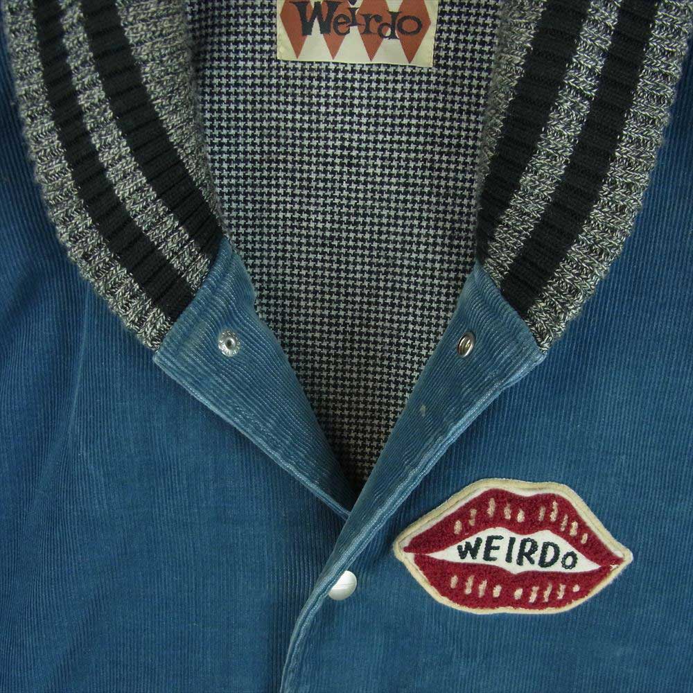 WEIRDO ウィアード WRD-14-AW-16 WRD PHARAOH BITCH GIRL ワッペン ファラオ コーデュロイ ジャケット ブルー系 S【中古】