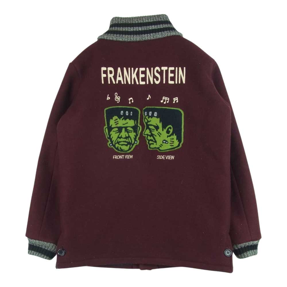 WEIRDO ウィアード WRD-12-AW-02 WRD MONSTER SPEAKER モンスタースピーカー ワッペン ファラオ スタジアム ジャケット スタジャン ワインレッド系 M【中古】