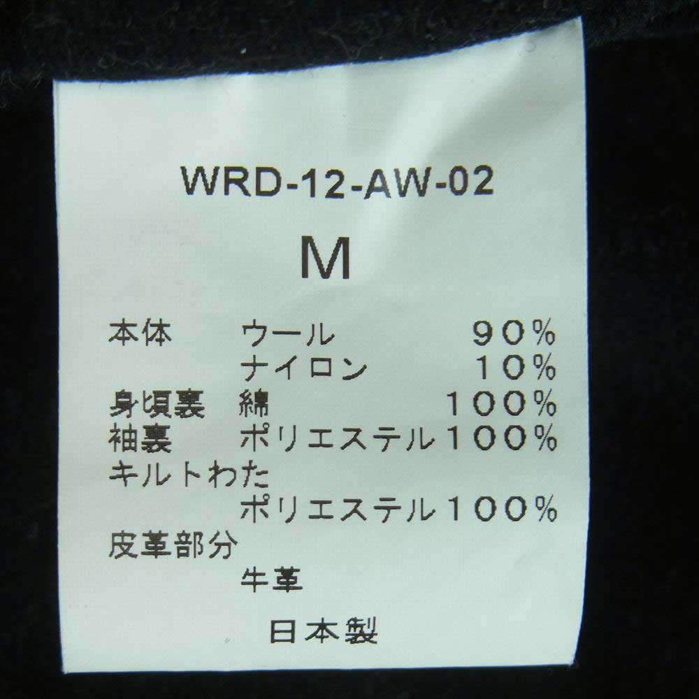 WEIRDO ウィアード WRD-12-AW-02 WRD MONSTER SPEAKER モンスタースピーカー ワッペン ファラオ スタジアム ジャケット スタジャン ワインレッド系 M【中古】