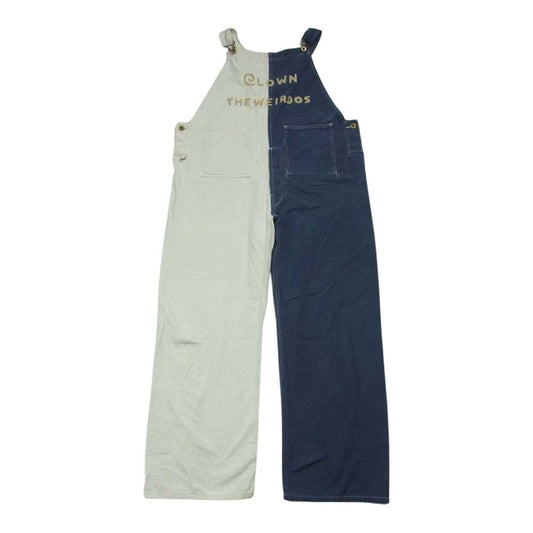 WEIRDO ウィアード WRD-16-SS-02 CLOWN THE WEIRDOS ツートンカラー オーバーオール オフホワイト系 ネイビー系 M【中古】