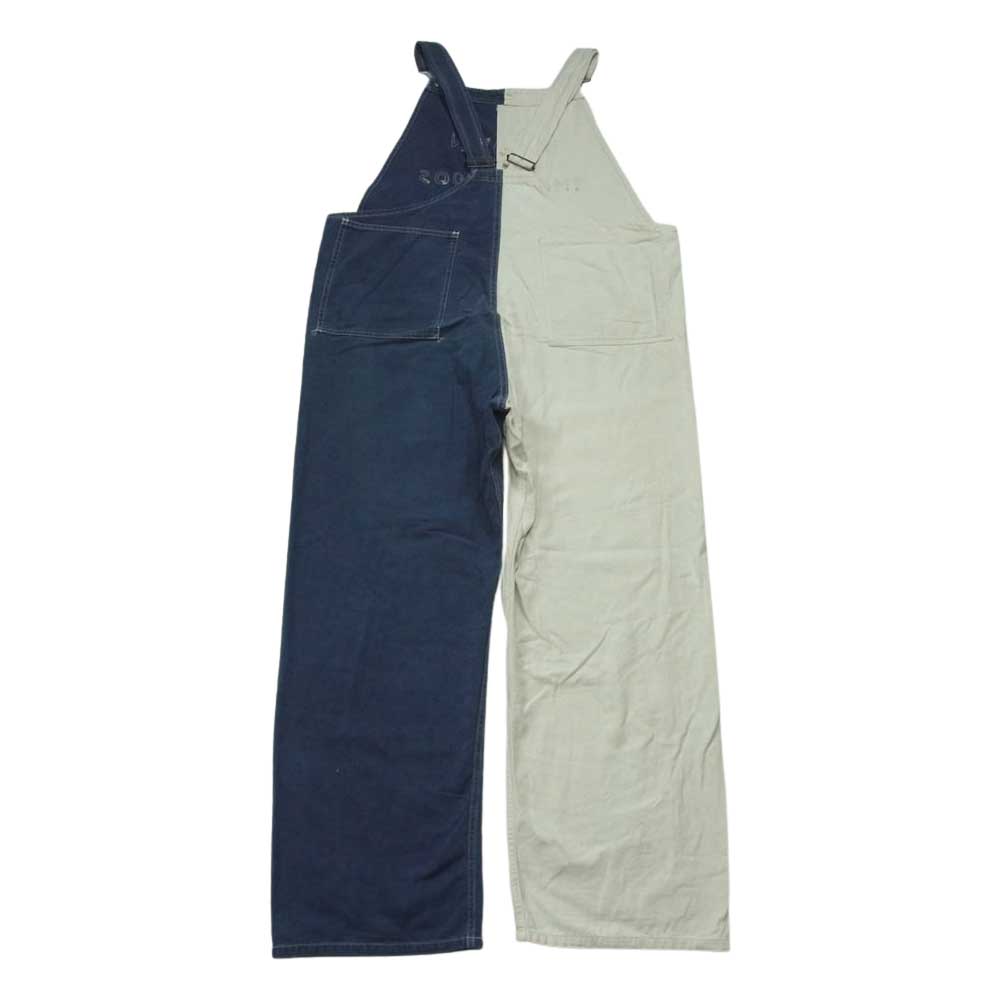 WEIRDO ウィアード WRD-16-SS-02 CLOWN THE WEIRDOS ツートンカラー オーバーオール オフホワイト系 ネイビー系 M【中古】