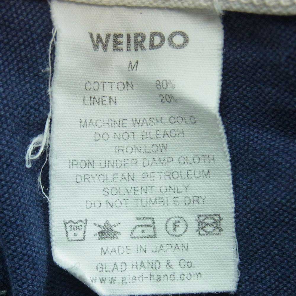 WEIRDO ウィアード WRD-16-SS-02 CLOWN THE WEIRDOS ツートンカラー オーバーオール オフホワイト系 ネイビー系 M【中古】