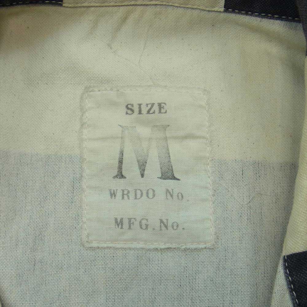 WEIRDO ウィアード WRD-14-AW-07 JAIL ALL IN ONE ジェイル ボーダー オールインワン ツナギ オフホワイト系 ダークグレー系 M【中古】