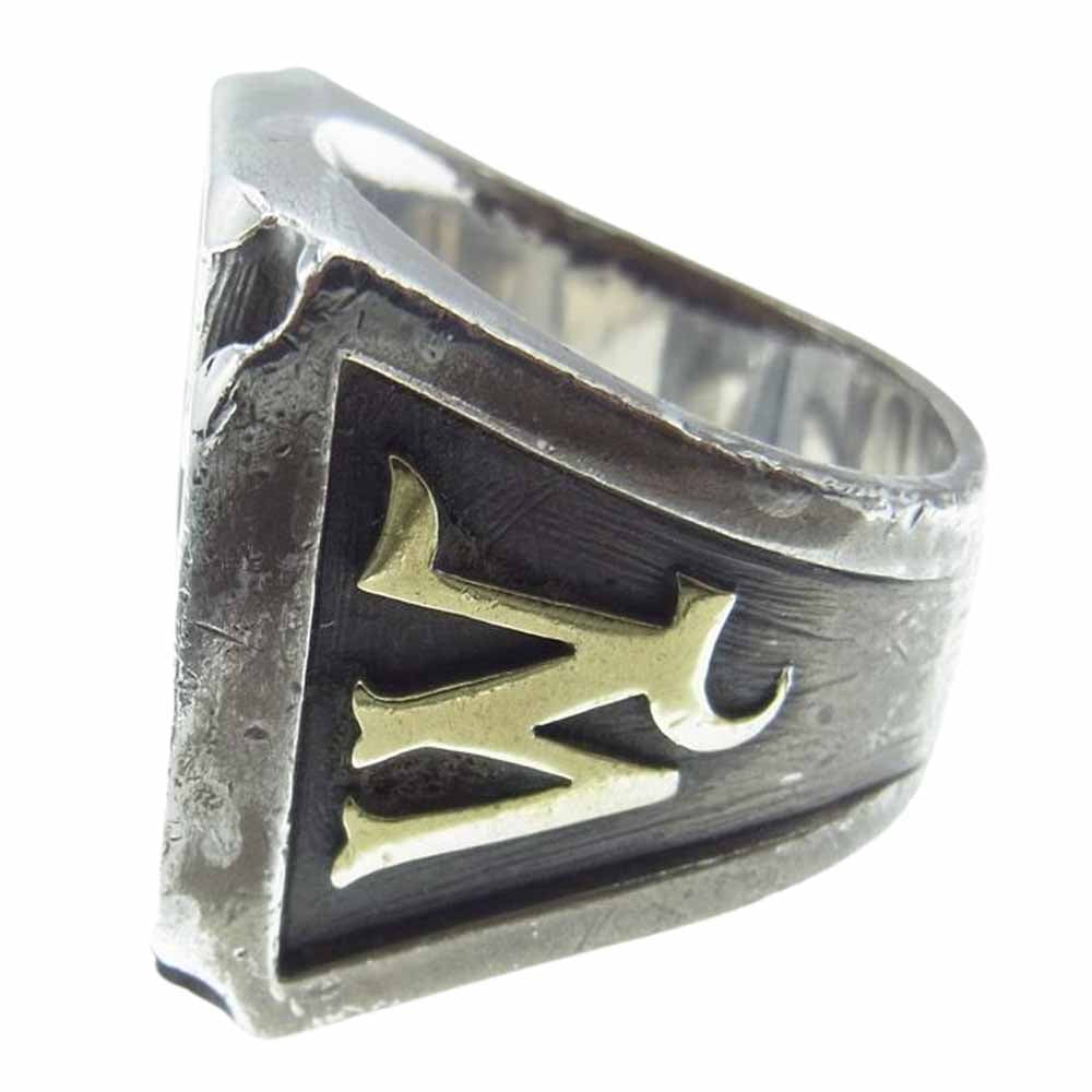 WEIRDO ウィアード IRON CROSS RING アイアン クロス リング シルバー系 23号【中古】