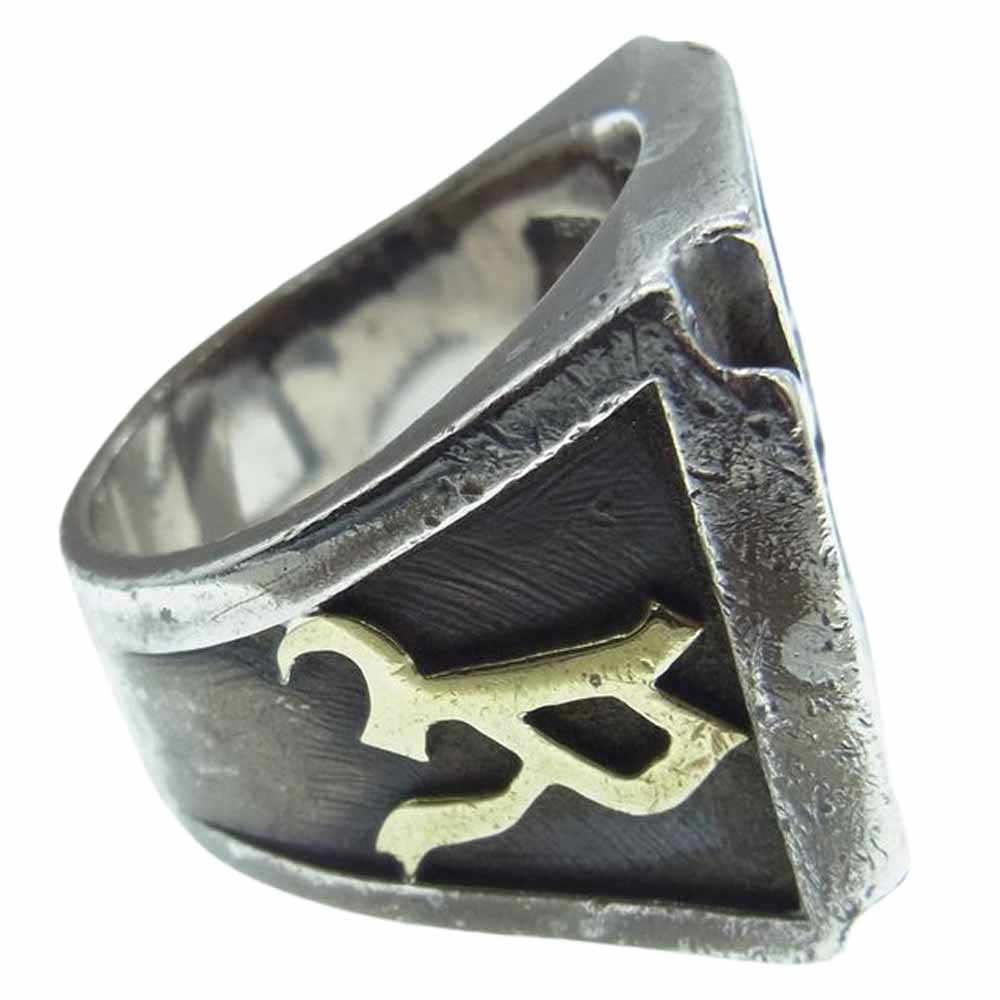 WEIRDO ウィアード IRON CROSS RING アイアン クロス リング シルバー系 23号【中古】