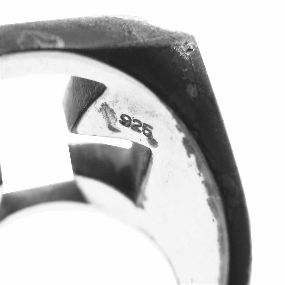 WEIRDO ウィアード IRON CROSS RING アイアン クロス リング シルバー系 23号【中古】