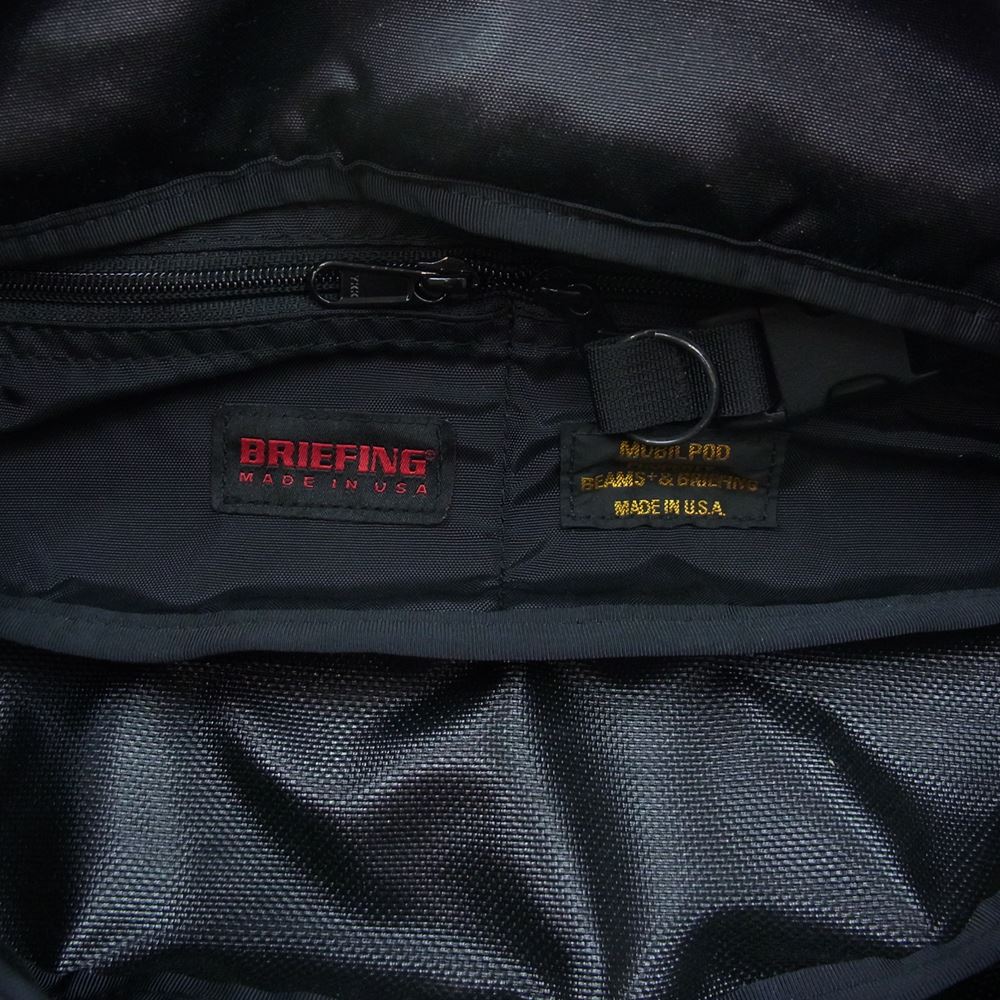 BRIEFING ブリーフィング BEAMS ビームス 別注 ボディ ショルダーバック ブラック系【美品】【中古】