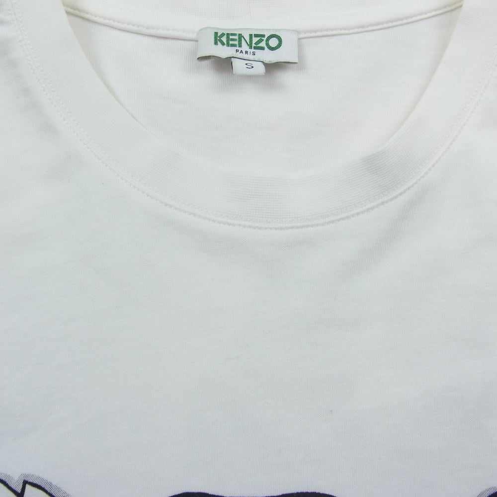 KENZO ケンゾー F855TS0244YL タイガー ロゴ プリント Tシャツ ホワイト ホワイト系 S【中古】
