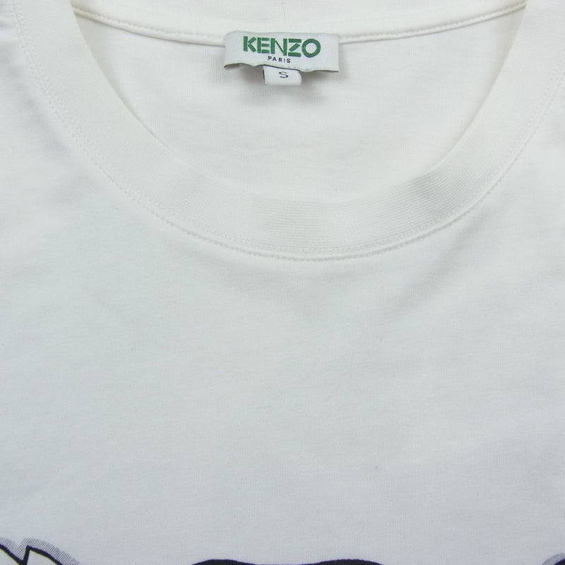 KENZO ケンゾー F855TS0244YL タイガー ロゴ プリント Tシャツ ホワイト ホワイト系 S【中古】