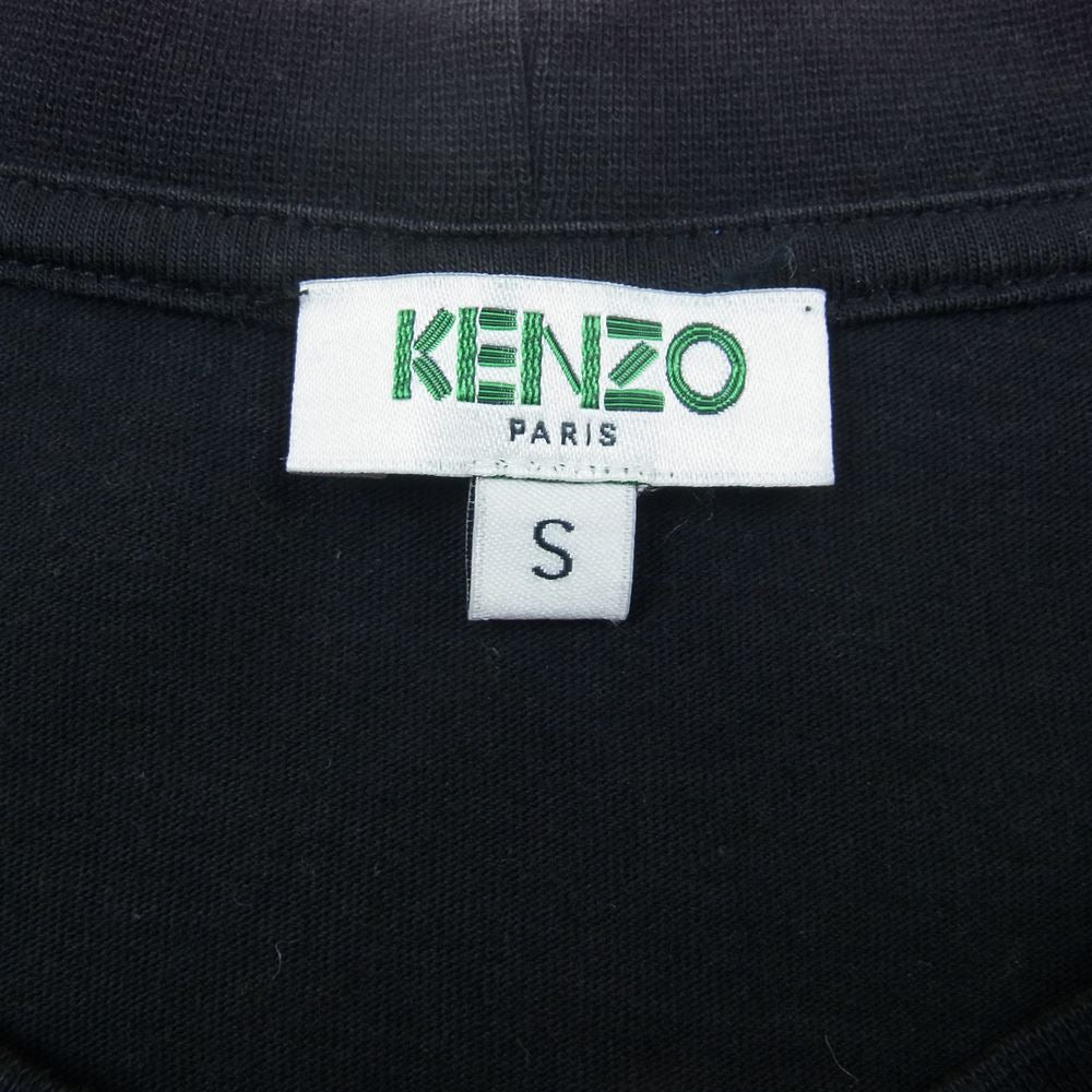 KENZO ケンゾー F865TS0504YA タイガー ロゴ プリント Tシャツ ブラック ブラック系 S【中古】
