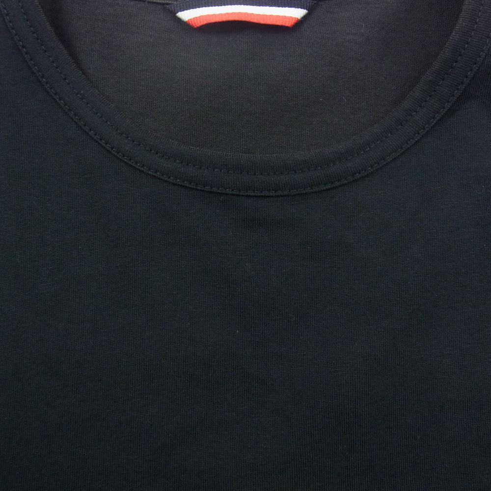 MONCLER モンクレール C20918037500 82565 胸ワッペン スマイル 半袖 Tシャツ ブラック ブラック系 S【中古】