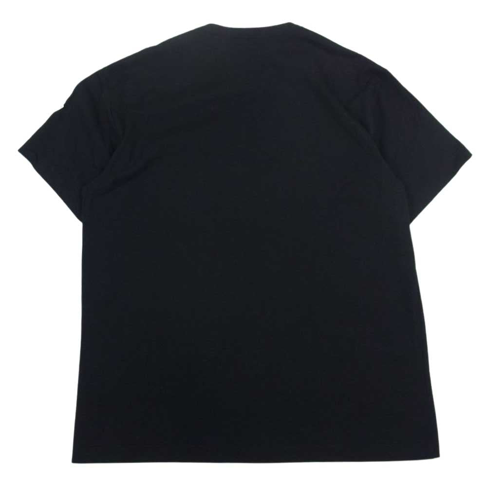 MONCLER モンクレール E20918002250 8390T Front Logo Sleeve Patch Tee フロント ロゴ スリーブ パッチ プリント Tシャツ ブラック ブラック系 M【中古】